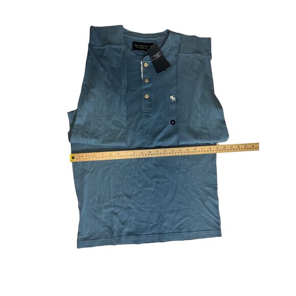 Abercrombie & Fitch Soft A&F Tee Henley Long Sleeve Shirt Men’s Size M–NWT - Picture 4 of 6